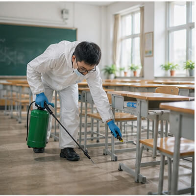 桂林市平乐县学校中心灭鼠杀虫案例